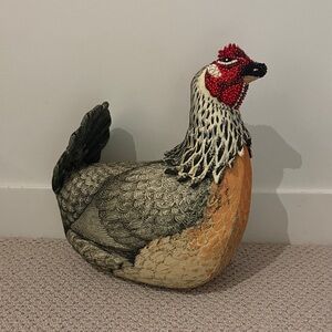 NWT. John Derian. Decorative Chicken Pillow